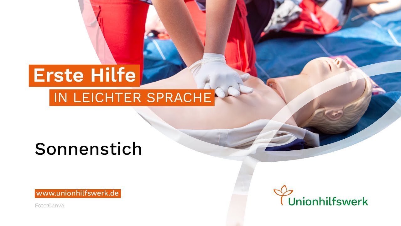 Erste HIlfe in leichter Sprache - Sonnenstich