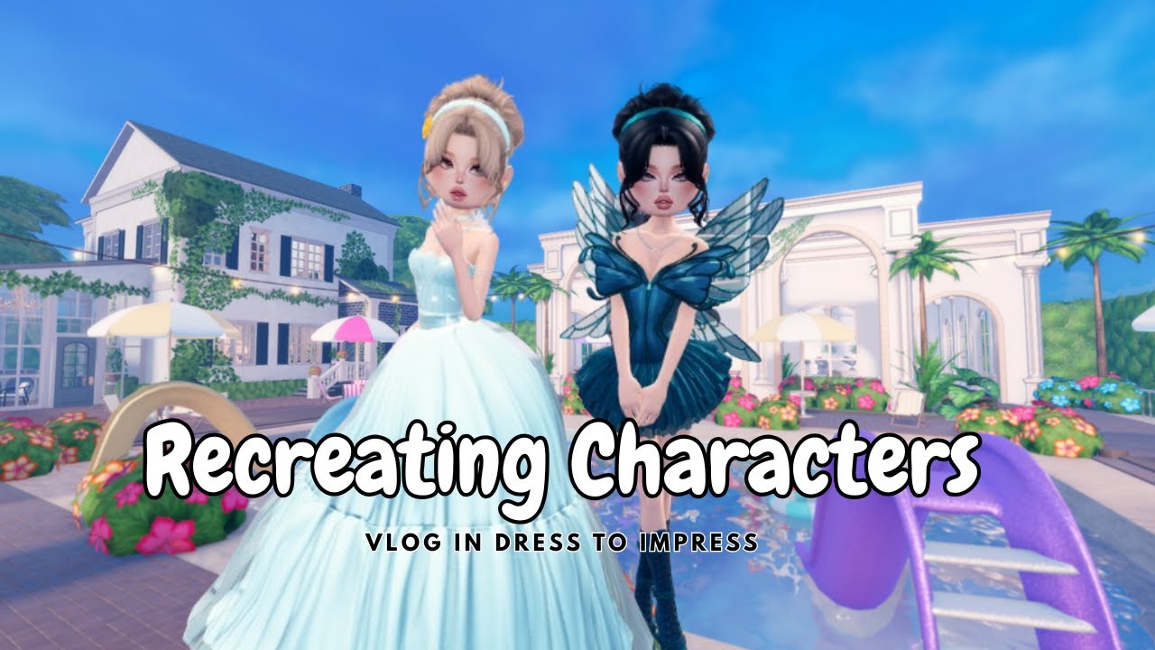 Recreating Characters in DTI | Vlog in Dress to Impress | Life Inside Roblox