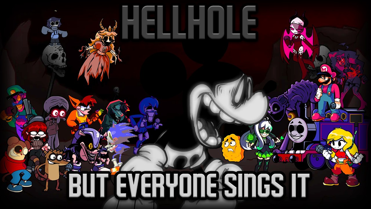 HELLHOLE but Every Turn a Different Character Sings It 🎵🎤 (FNF BETADCIU)