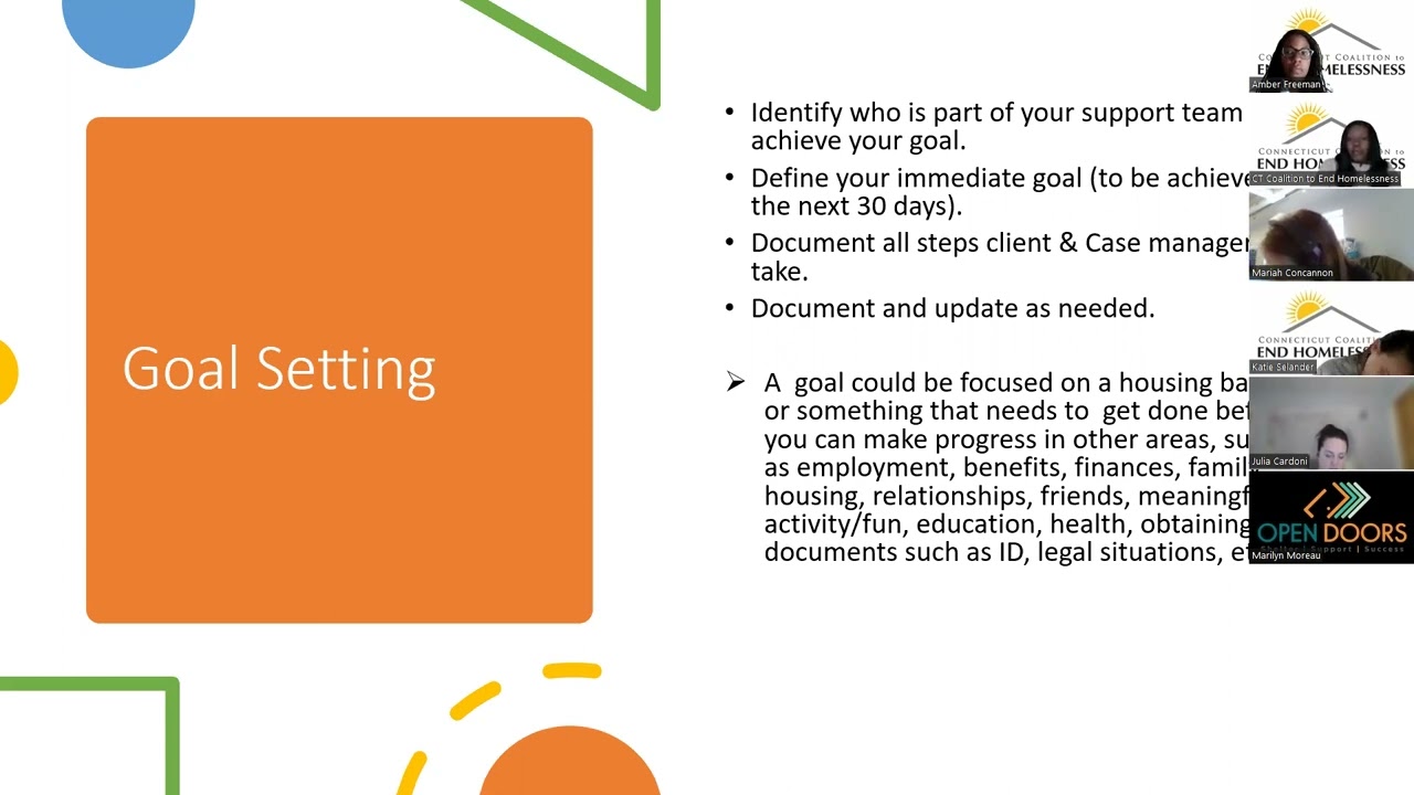 Creating a Client Centered Housing Stabilization Plan