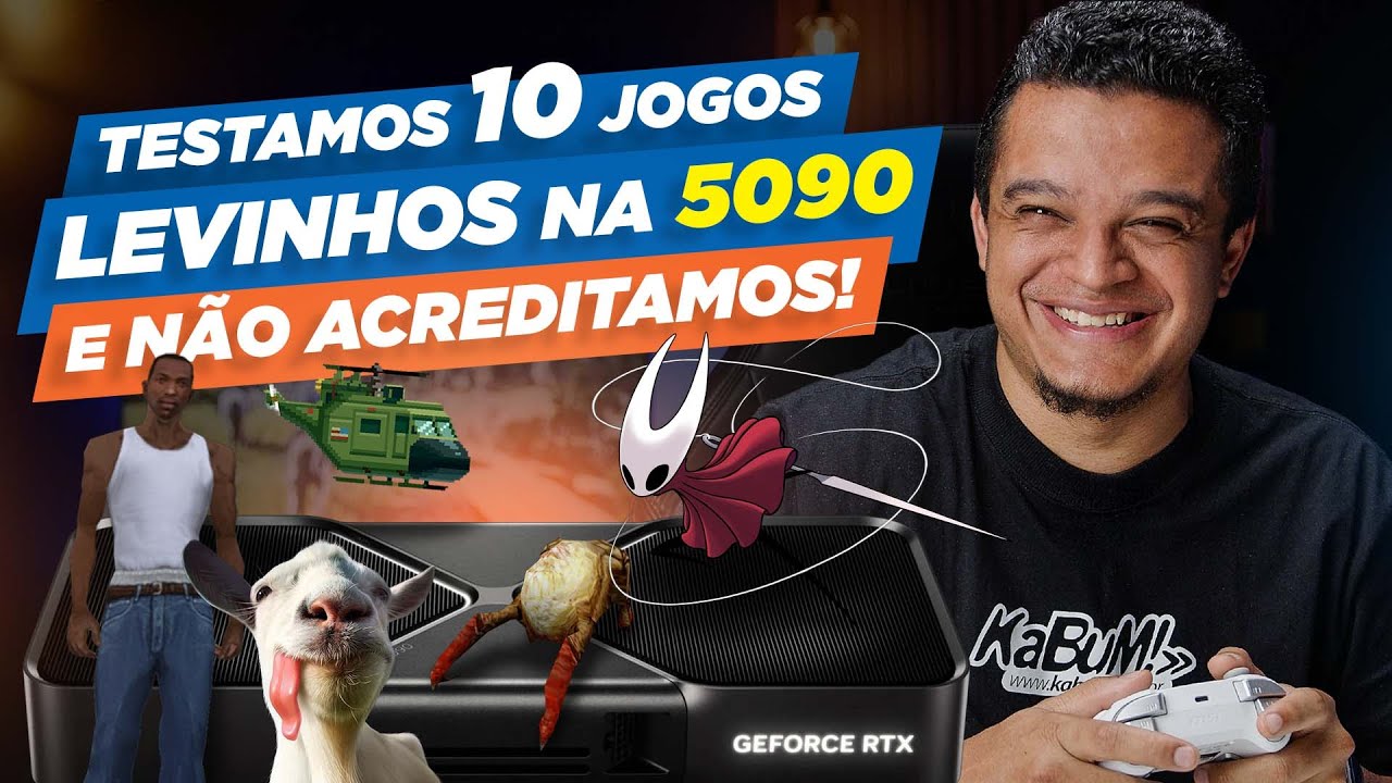 A RTX 5090 é TÃO FORTE que acelera o tempo nos jogos! 🚀