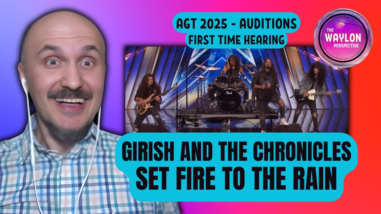 I LOVE THIS!!! 🔥🤘 | Girish And The Chronicles - Set Fire To The Rain | AGT 2025 Auditions - Reaction