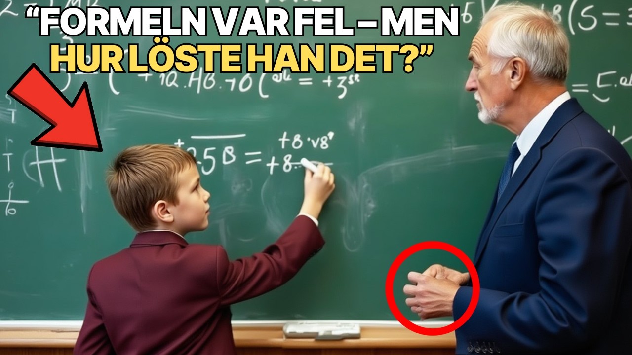 Matematikprofessorn skrev fel ekvation med flit – men studenten han ville förödmjuka var ett geni!