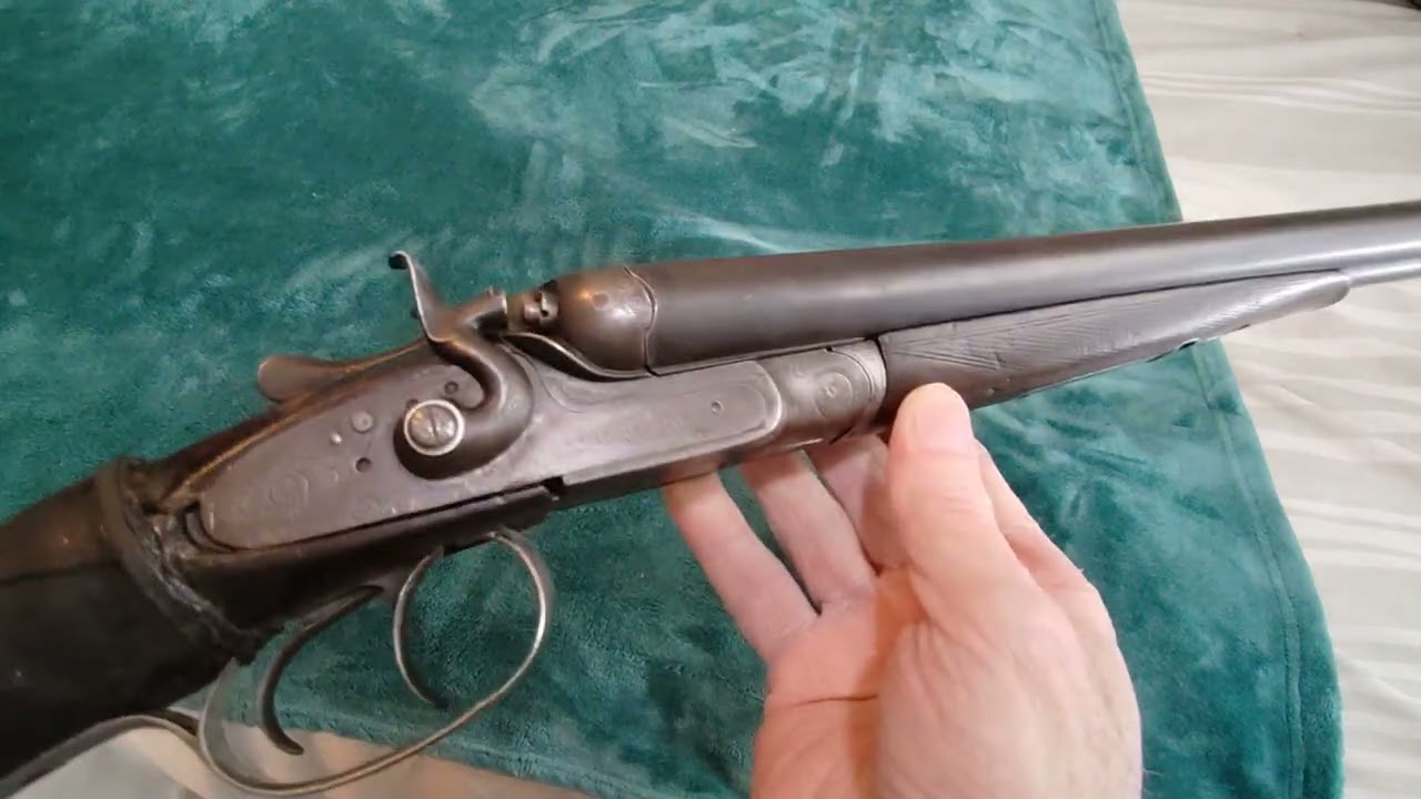 Необычное ружье Bayard Henri Pieper 16 калибра, мексиканская монета.