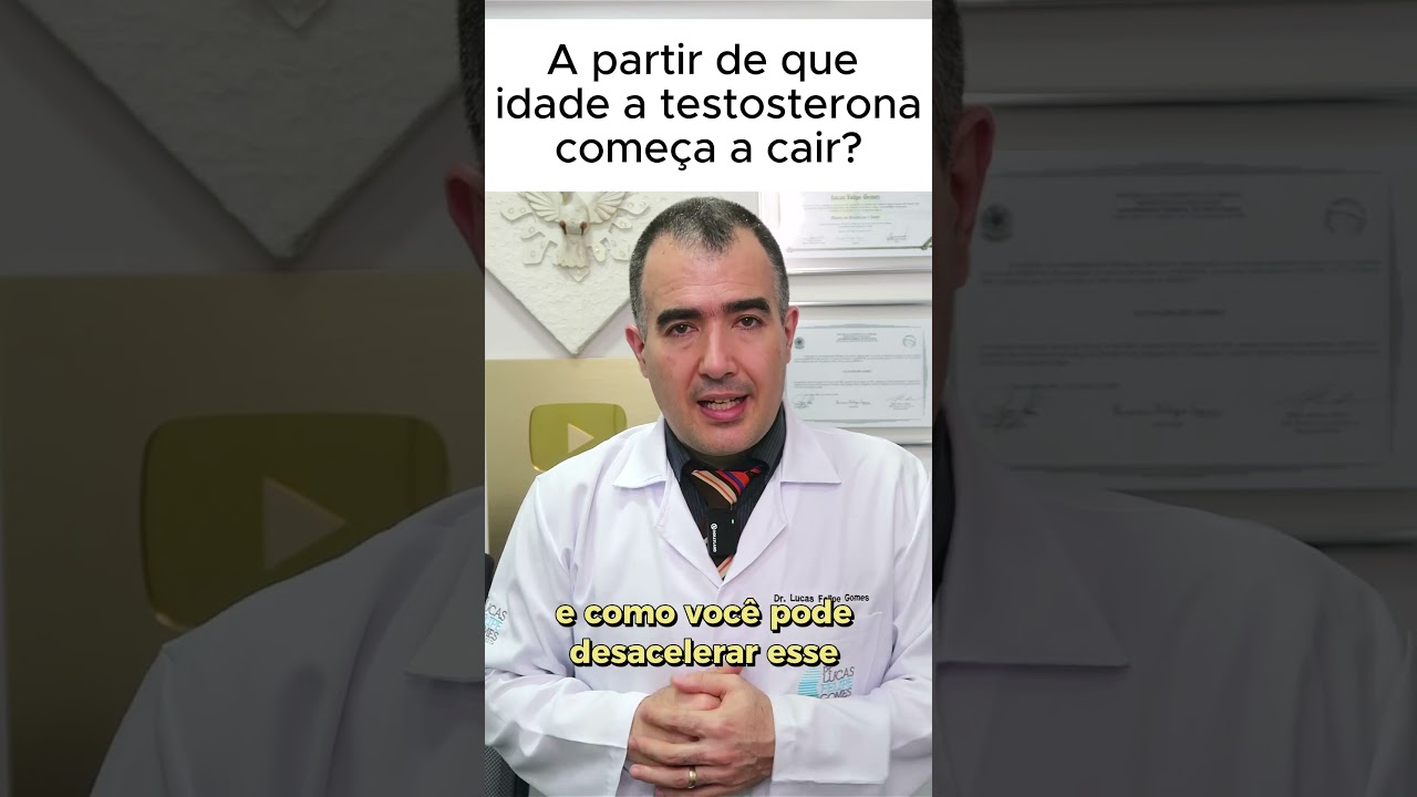 A partir de que idade a testosterona come&ccedil;a a cair?