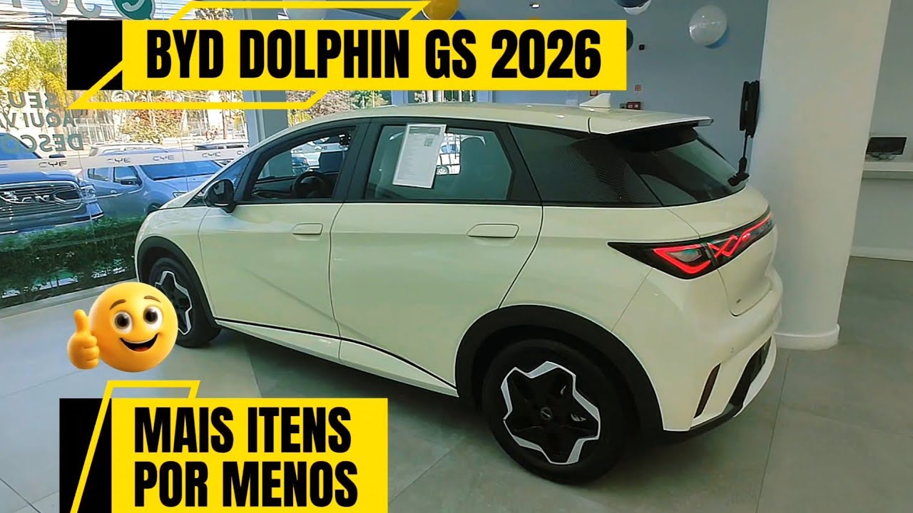 NOVO BYD DOLPHIN GS 2026 AMPLO ESPAÇO INTERNO . ECONOMIA DE VERDADE.