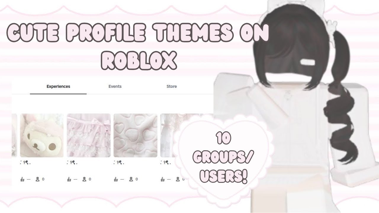 (10) cute aesthetic profile themes on ROBLOX ♡ links included + tutorial!