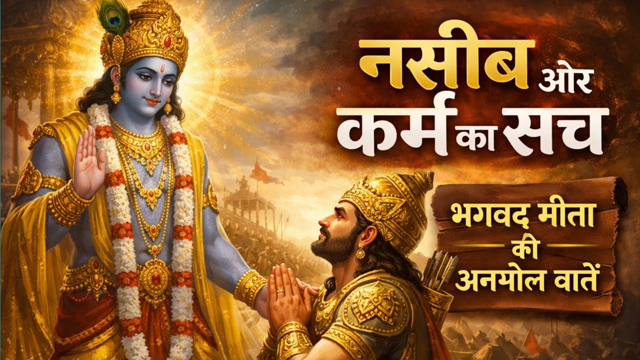नसीब और कर्म का सच | भागवत गीता की अनमोल बातें | Best Krishna Motivational Speech
