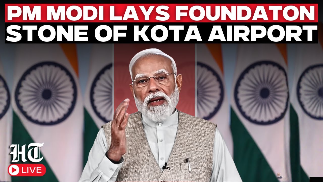 Live: PM Modi Addresses Gathering During Foundation Stone-Laying Ceremony For Kota Airport Via VC