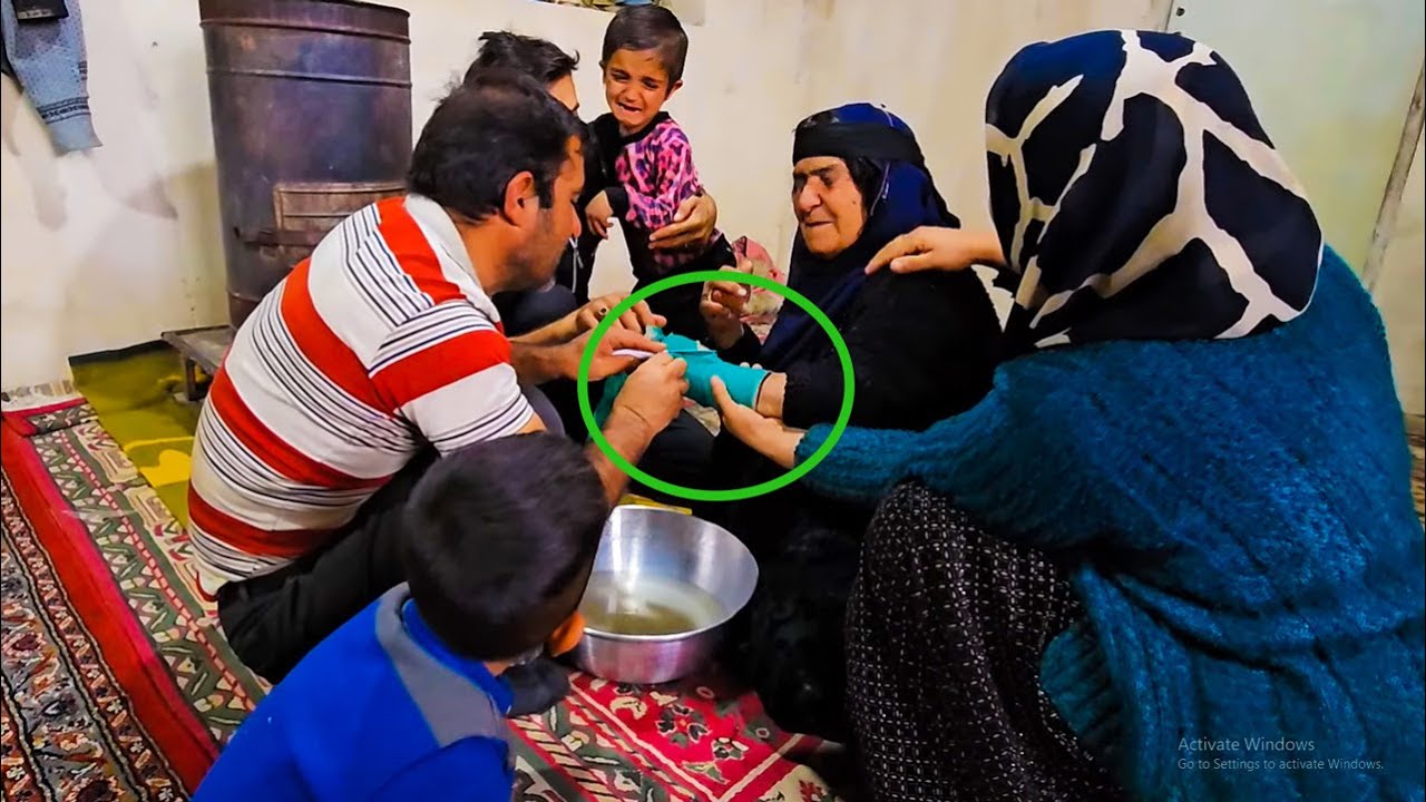 Opening the Plaster Cast of Grandma's Broken Hand and Abbas's Cries for Her