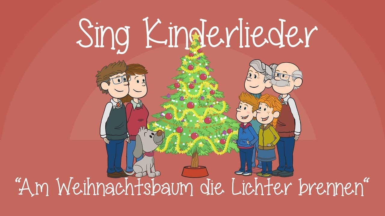 Am Weihnachtsbaum die Lichter brennen - Weihnachtslieder zum Mitsingen | Sing Kinderlieder
