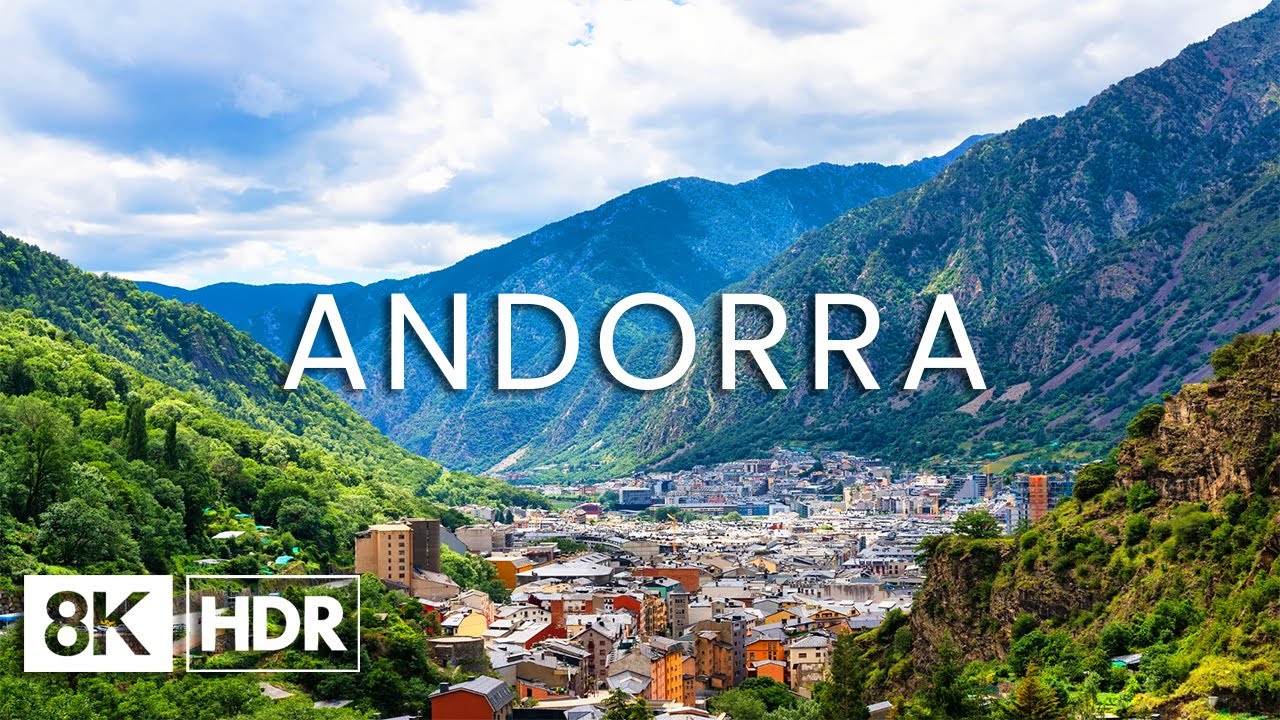 ANDORRA • 8K Relaxation Video • Relaxing Music • Nature 8K Video • Drone • Ultra HD • HDR • 60 FPS