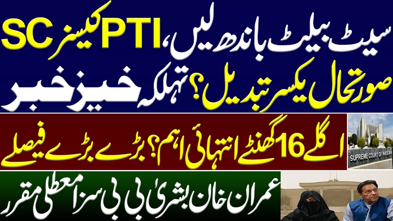 Fasten your seatbelts, PTI cases Supreme Court situation changes rapidly? Imran khan appeal in IHC.