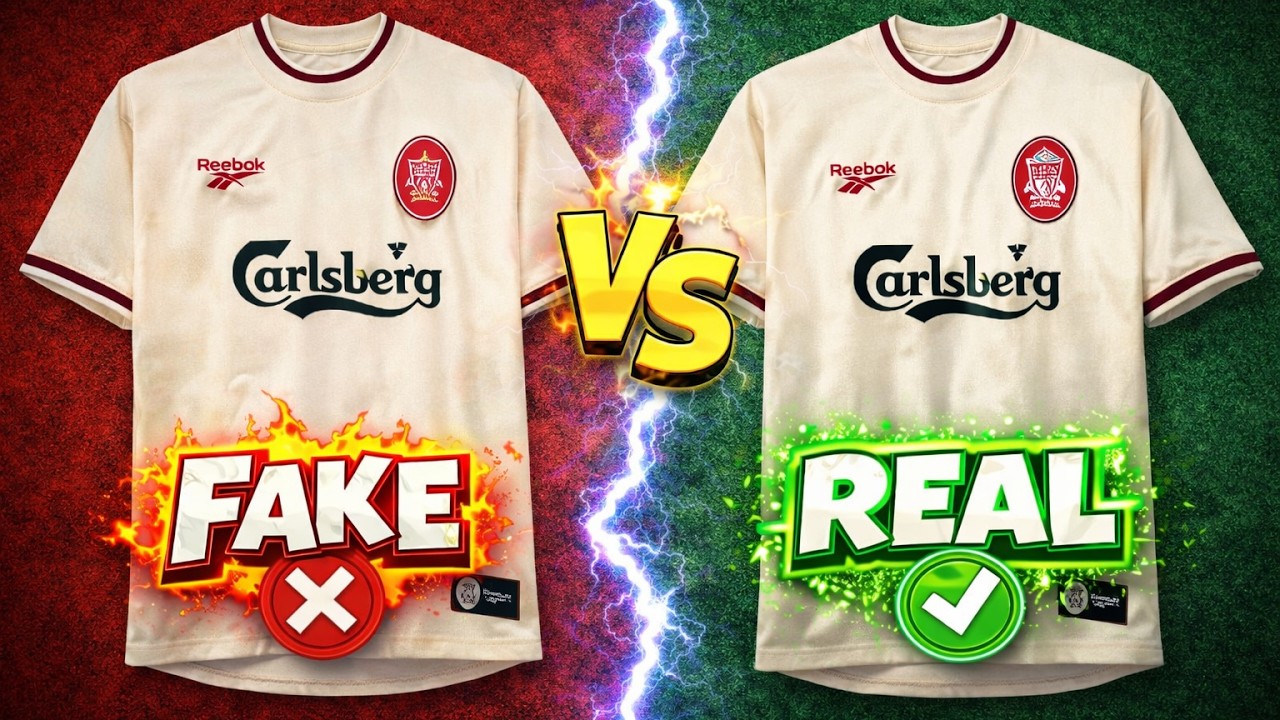 How to spot a FAKE football shirt! Liverpool Away 1996 1997