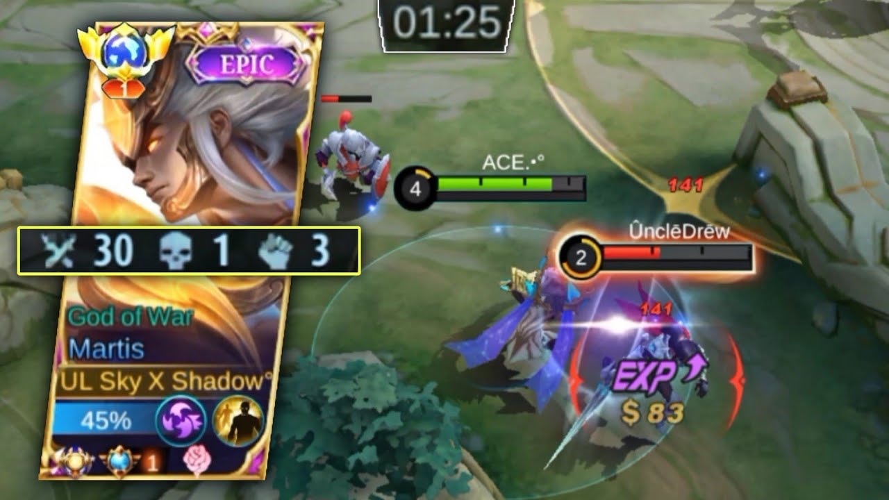 TOP GLOBAL MARTIS 1min - level4 TUTORIAL ROTATION