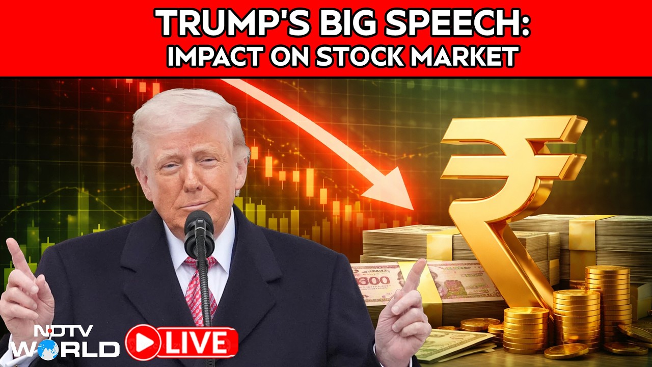 Stock Market LIVE | Trump Speech Shakes Markets | Nifty & Sensex Reaction
