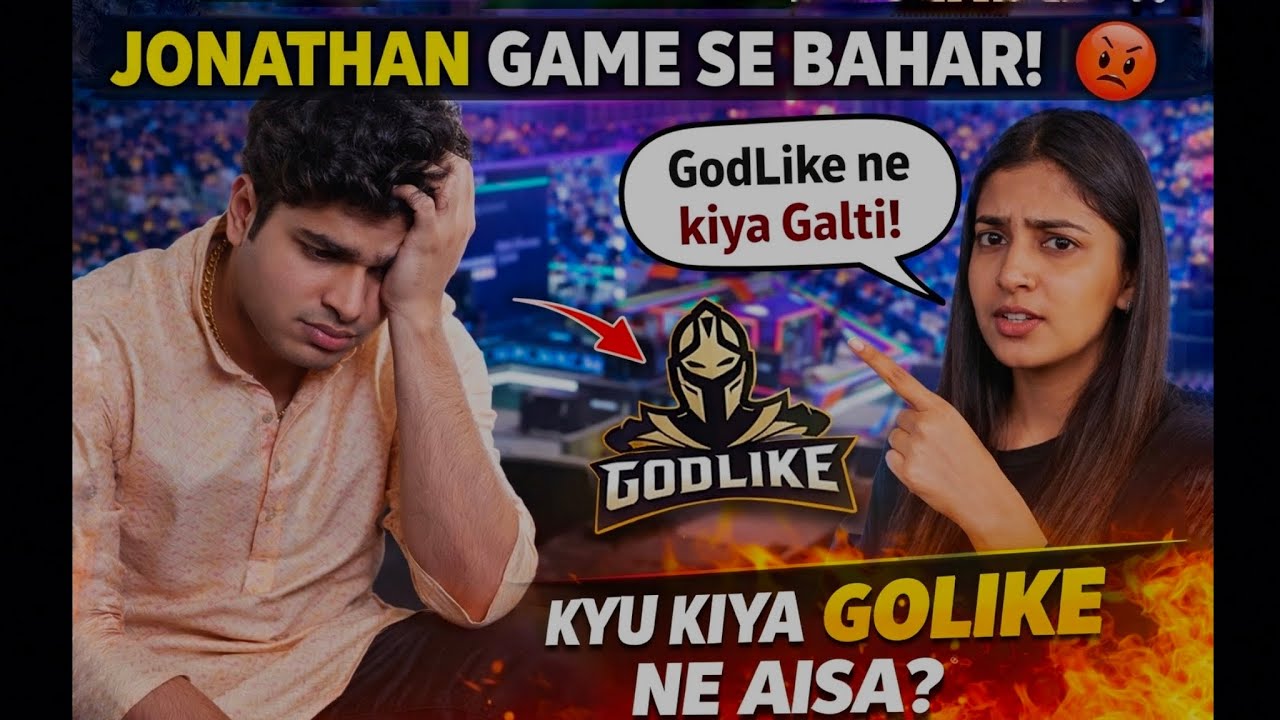 Ek Galti Ki Vajah Se Godlike Qualify Nahi Huve Or Jonathan ko Kyu Nahi Khilaya🥺#Jonathan #bgmi#pubg 