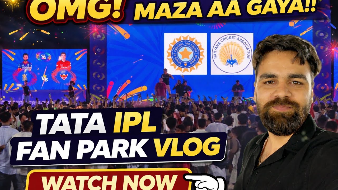 Pehli Baar TATA IPL Fan Park Gaya 😱 Full Match Vlog Rohtak 