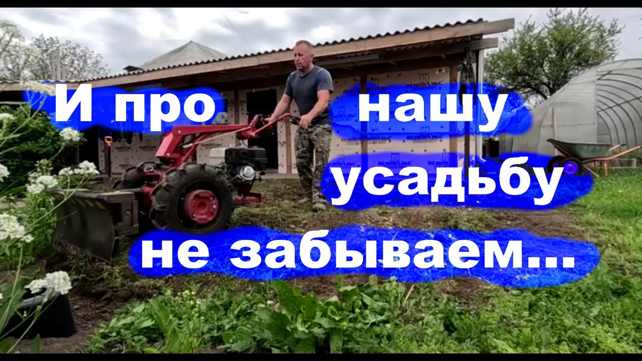 #254 Работа на нашей усадьбе. Высадка помидоров в теплицу.