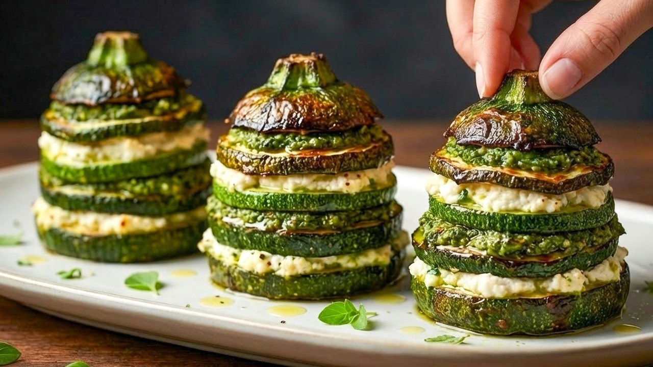 Zucchini That Melt Like Butter! A Restaurant-Level Air Fryer Dinner You’ll Love 🌱