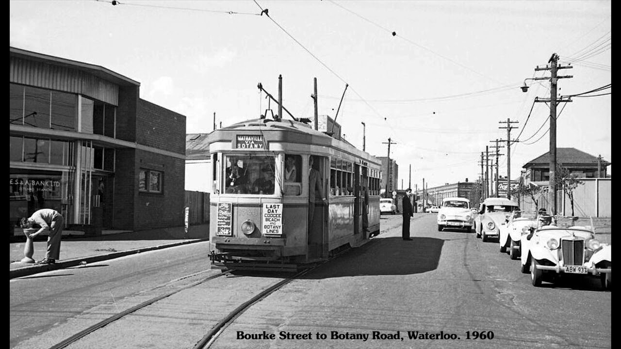 TRAMS ON THE ALEXANDRIA REDFERN WATERLOO ZETLAND LINES