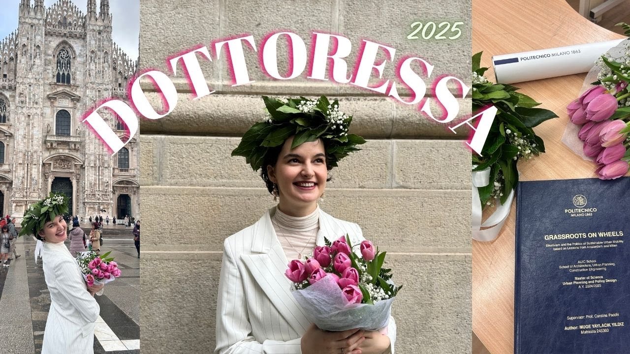 MEZUN OLDUM! 🎓 Dottoressa Müge 👩‍🎓 🌷 | Politecnico di Milano Mezuniyet Töreni Vlog | LAUREA 2025