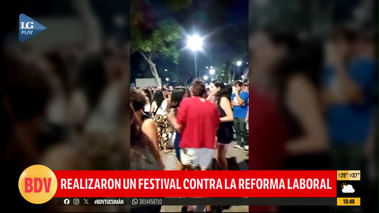Festival Contra la Reforma Laboral de Milei y Jaldo