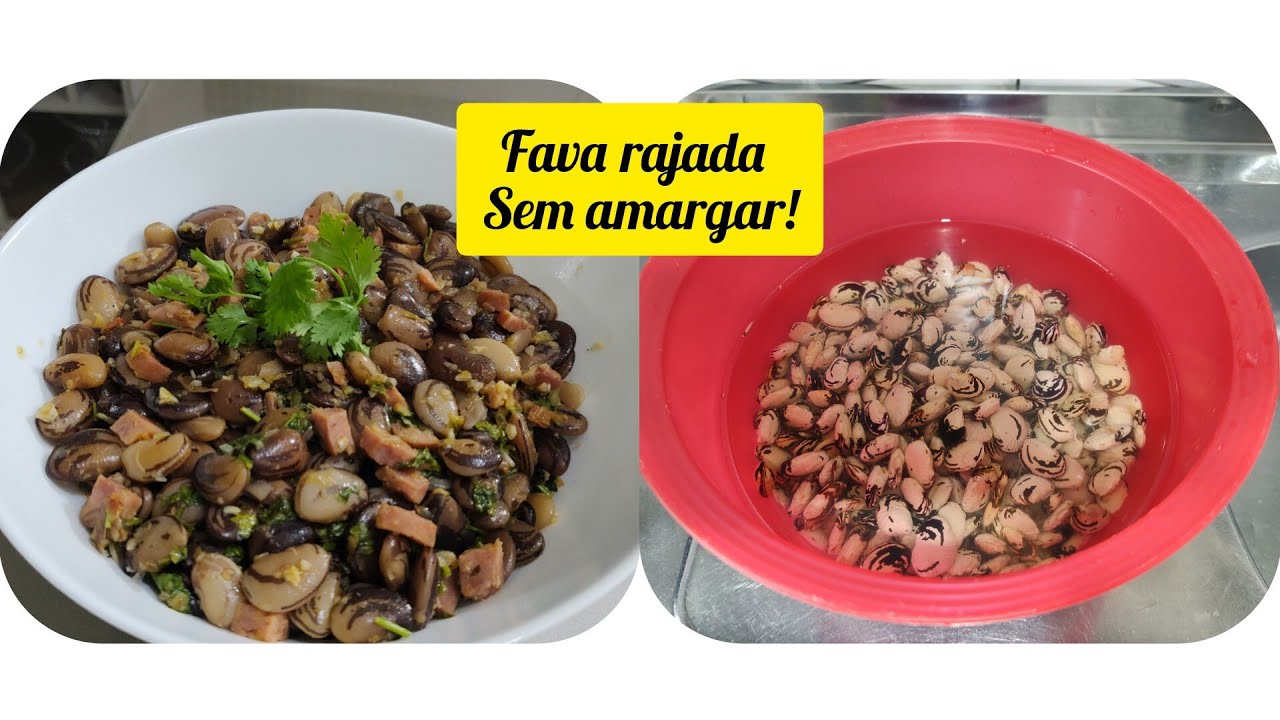 FAVA RAJADA SEM AMARGAR/PASSO A PASSO,FICA UMA DELÍCIA!