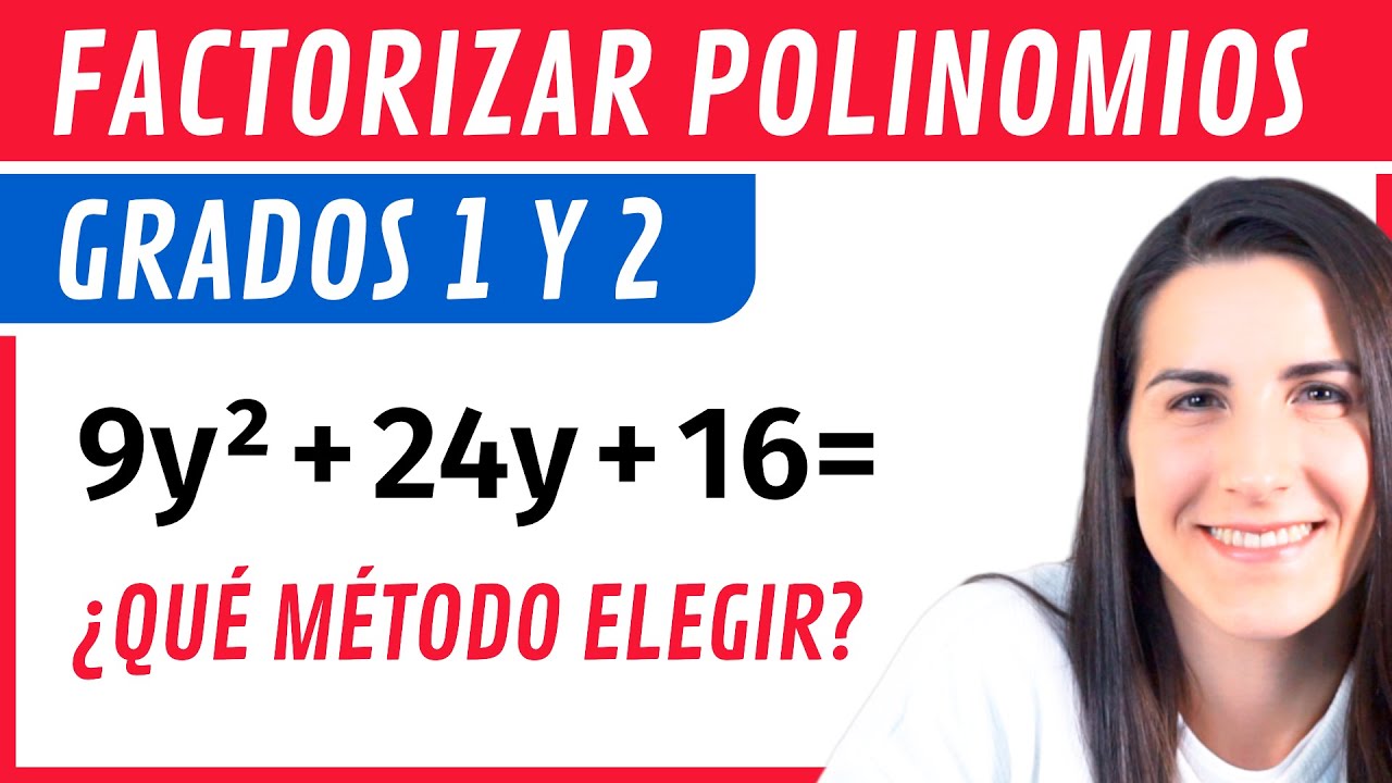 MÉTODOS para FACTORIZAR Polinomios ❎ Primer y Segundo Grado