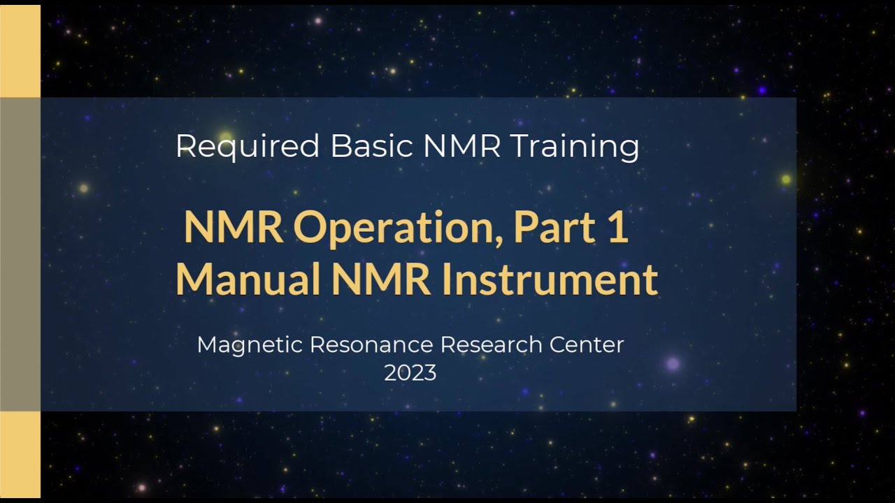 Manual Bruker NMR Operation
