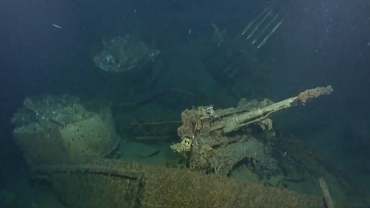 The Wreck of USS Quincy - Wrecked Fighter Of Ironbottom