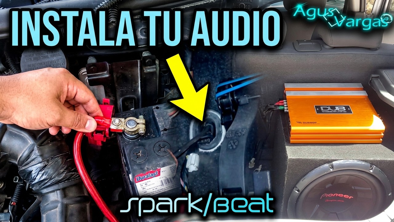 Pasar Cableado de Corriente y Audio RCA al Amplificador en el Spark/Beat (Instalar Sonido)