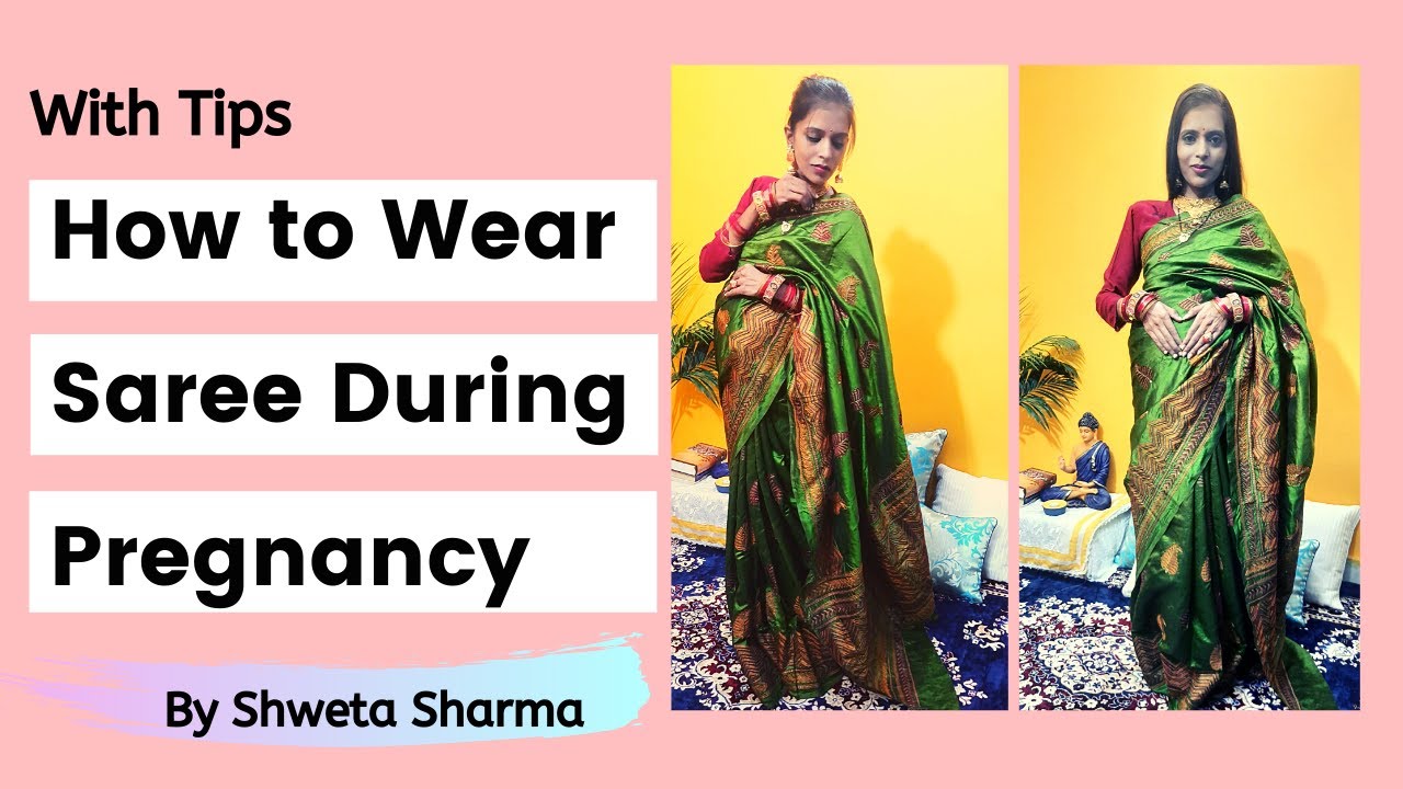 How to Drape Silk Saree When Pregnant |How to Wear Saree During Pregnancy |Maternity Saree Petticoat