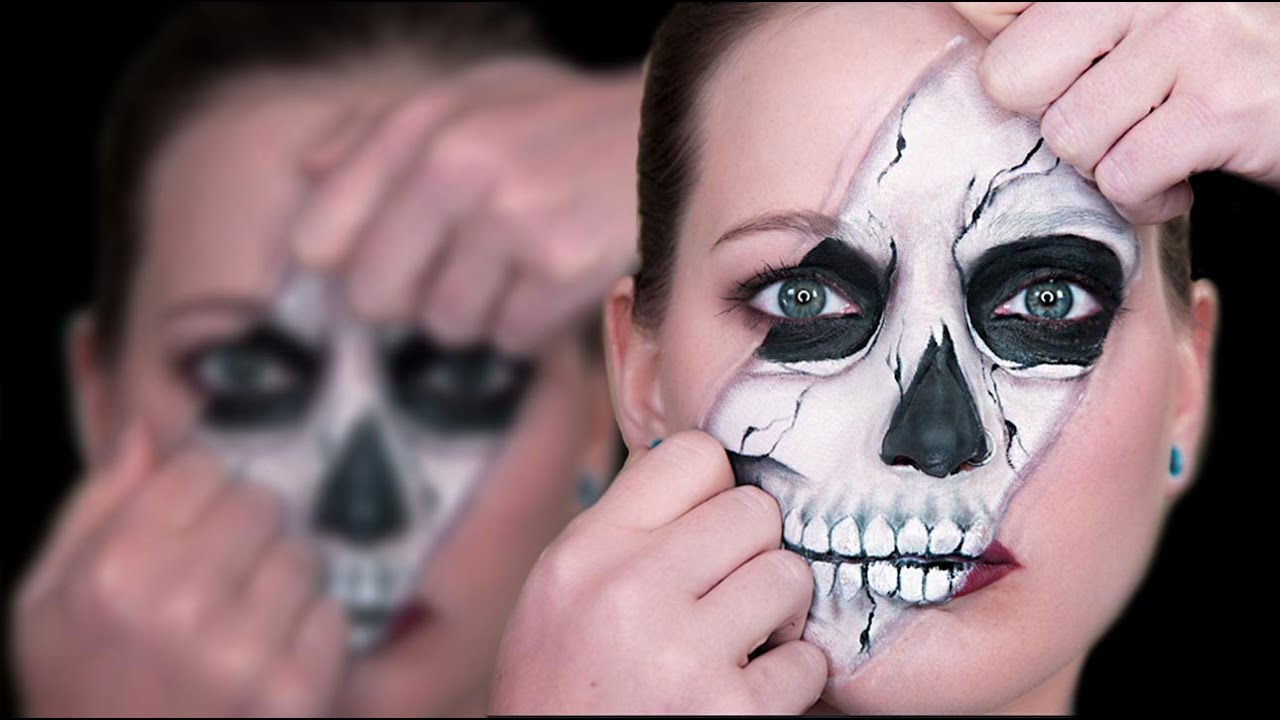 Ripped Skull Face Paint Tutorial