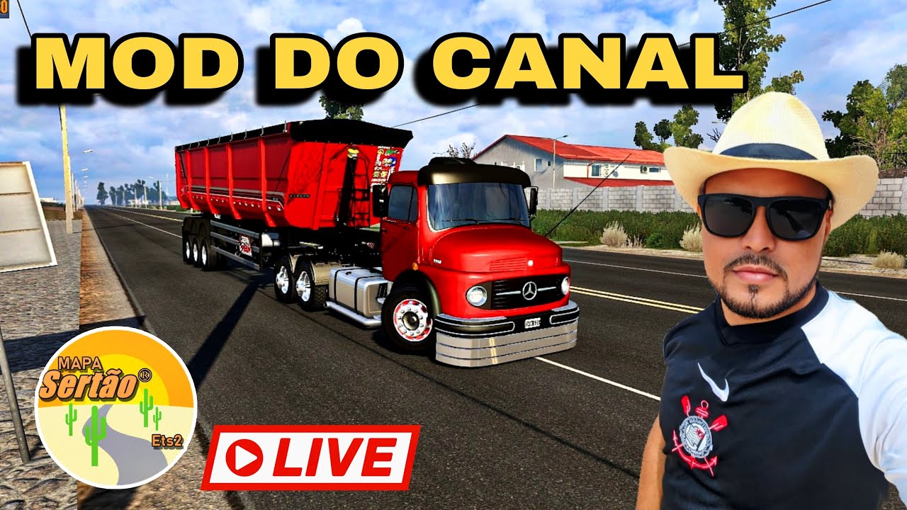 🔴 MOD DO CANAL MB_L1114 no BASCULANTE NEW R - NO MAPA SERTÃO  ETS2 v1.57
