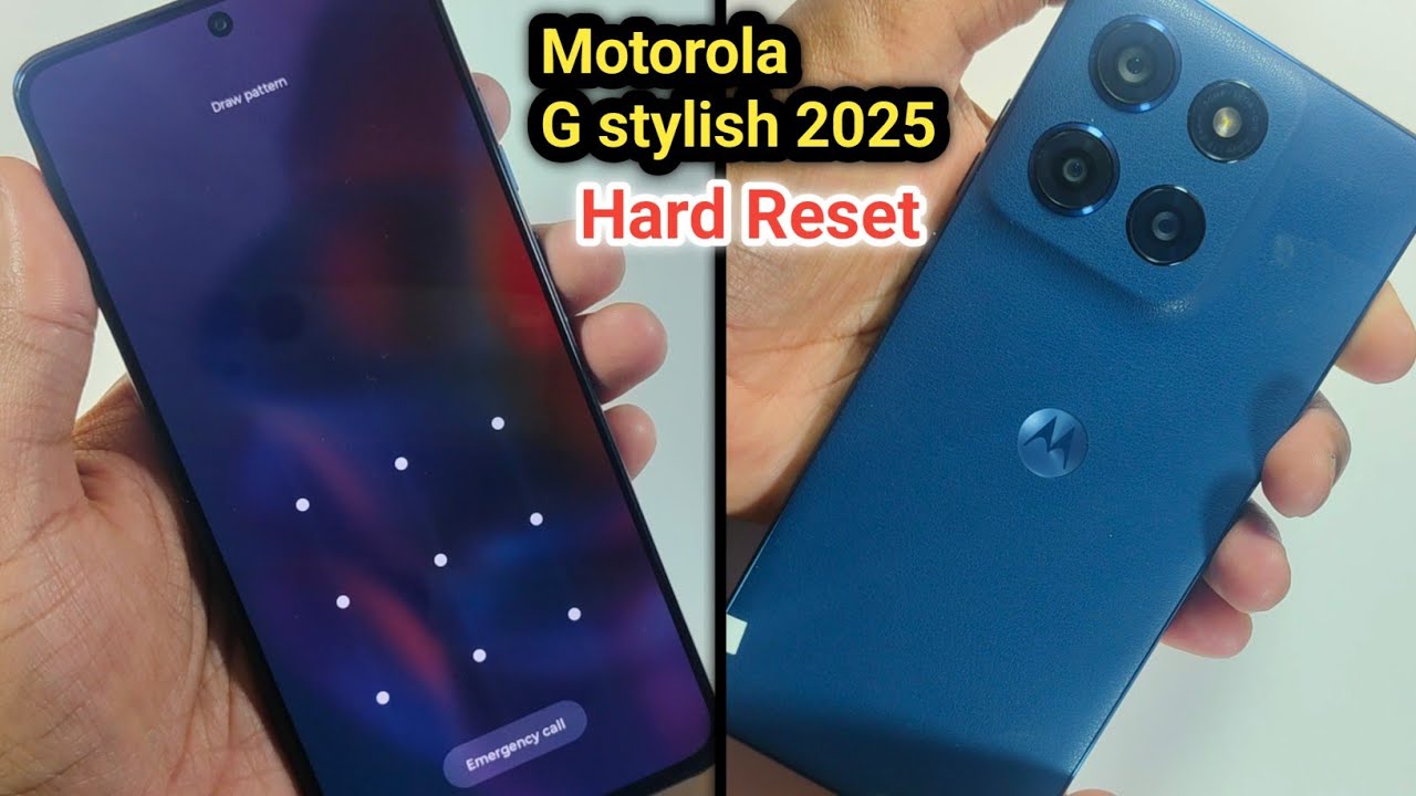 Moto g stylish 2025 Hard Reset without PC | Password Lock ✅ Pattern Lock ✅ Pin Lock Remove 