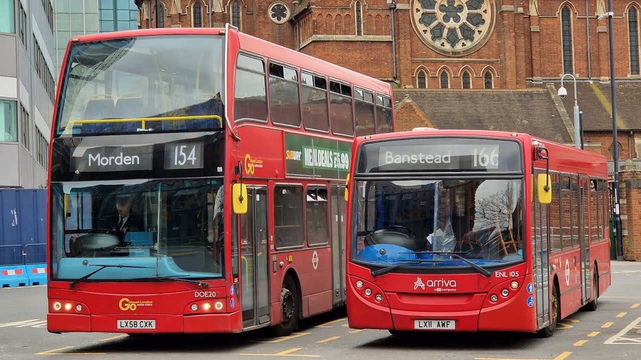 FRV| LONDON BUS 154 MORDEN - WEST CROYDON (LX58CXK)  DOE20