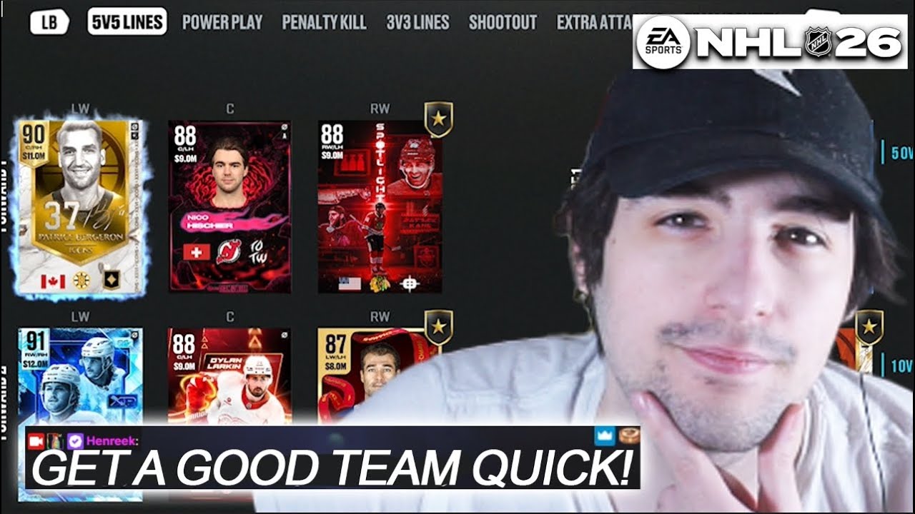 КАК БЫСТРО СОБЕРИ ХОРОШУЮ КОМАНДУ В NHL 26 HUT!