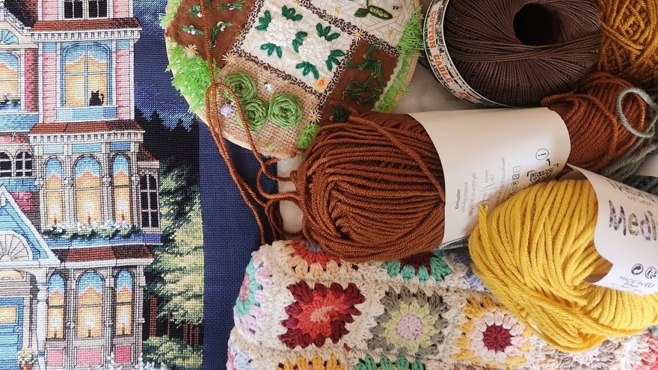 Flosstube/podcast: Passons doucement vers la saison prochaine 🍂 #pointdecroix #crochet #embroidery