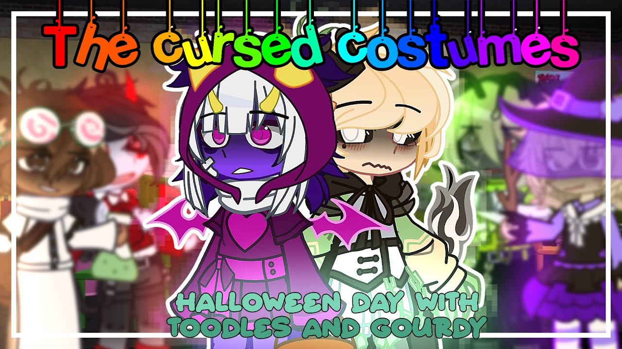 🌈🎟️༄.° The CURSED Costumes /•/ (PT 1) - LATE Halloween Day with Gourdy & Toodles /•/ DW - Gacha Club
