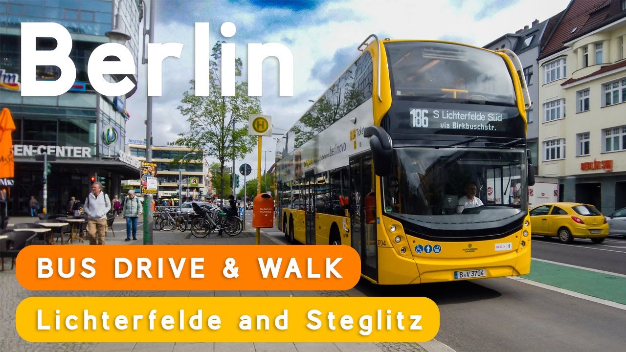 BERLIN WALK | BUS DRIVE and WALK in Lichterfelde and Steglitz (HDR)
