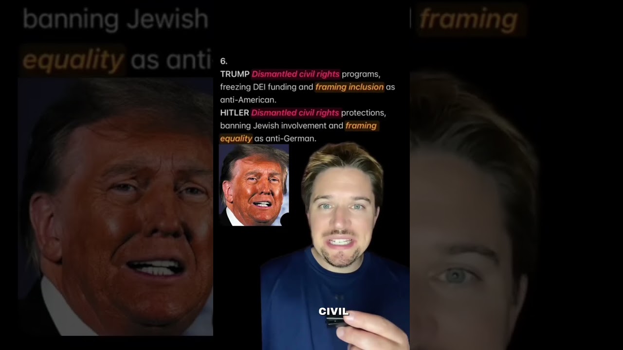 HITLER-TRUMP: The Ultimate Side-by-side Comparison &mdash; They Are MIRROR IMAGES of One Another