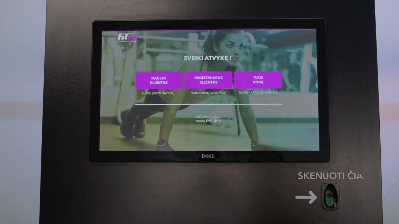FitClub pakvietimo panaudojimas naujam klientui