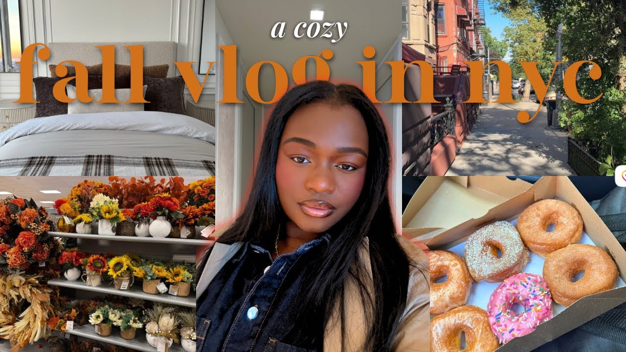 A Cozy Fall Vlog in NYC | Cinnamon Sugar Donuts + New Fall Decor + Lasagna Soup & More!