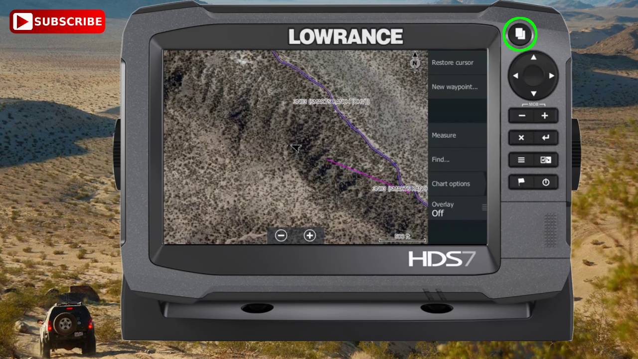 Recording Off Road Trails with Lowrance HDS7 Gen3/Carbon