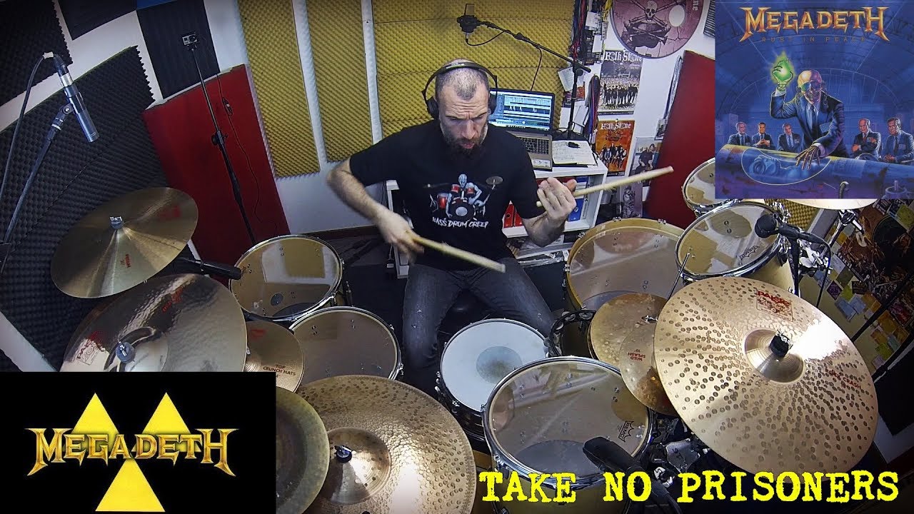 Megadeth - Take no Prisoners - Nick Menza Drum Cover by Edo Sala with Drum Charts
