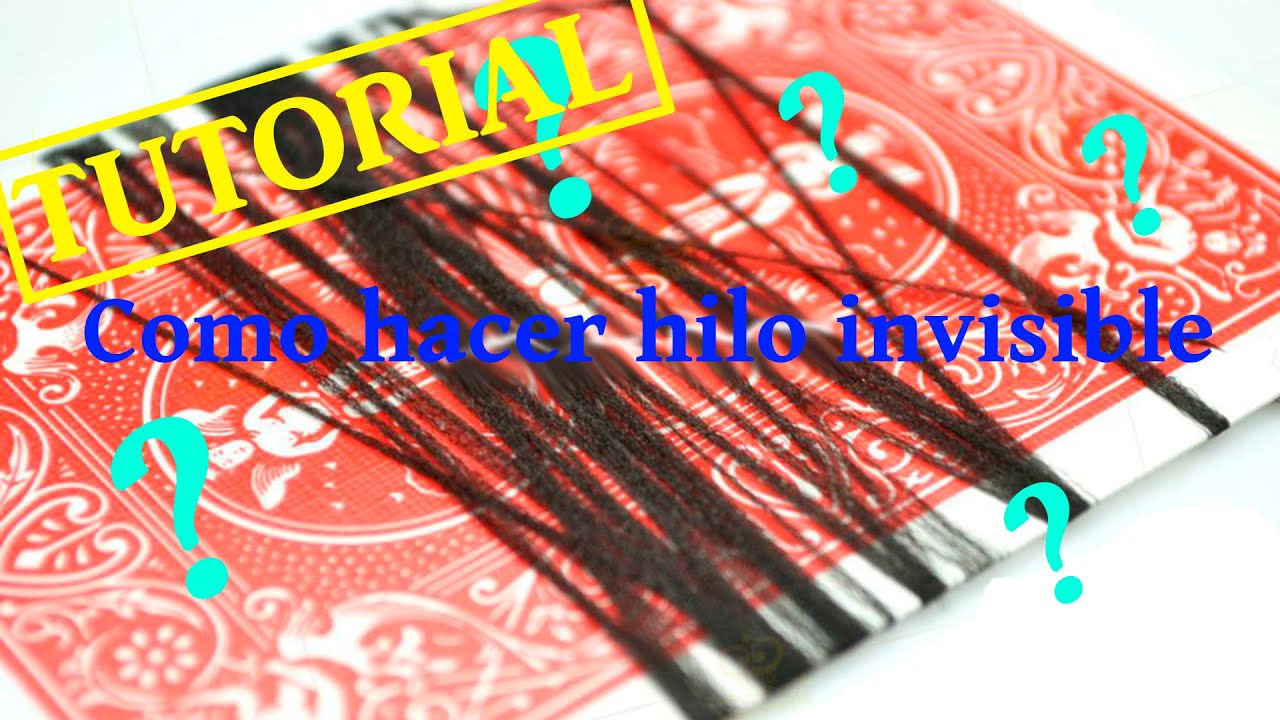 Tutorial Como hacer Hilo Invisible|Gomas elasticas finas|Material Basico #1