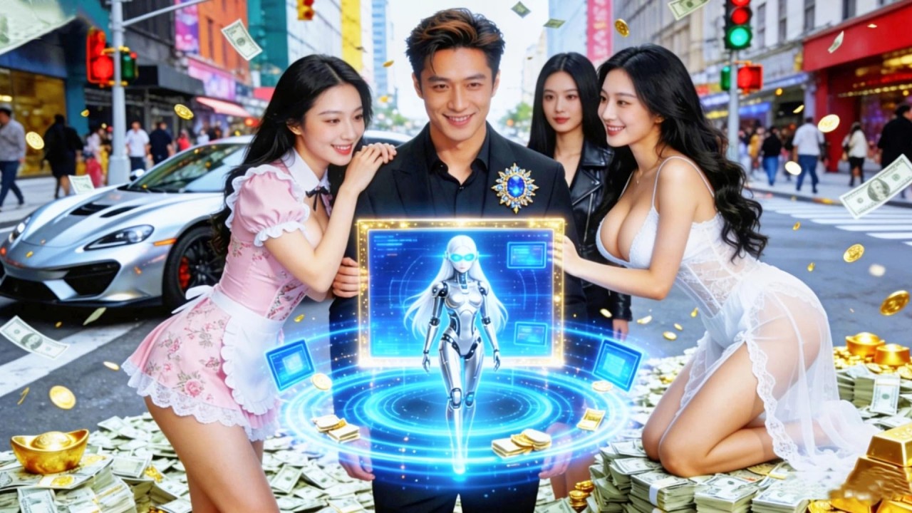 شاب فقير حصل على روبوت حبيبة ذكي، وهو مساعد وحارس وزوجة جميلة، جعلته غنيًا في ليلة واحدة!