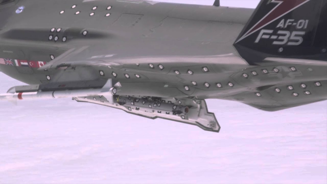 First F-35A In-Flight Missile Launch