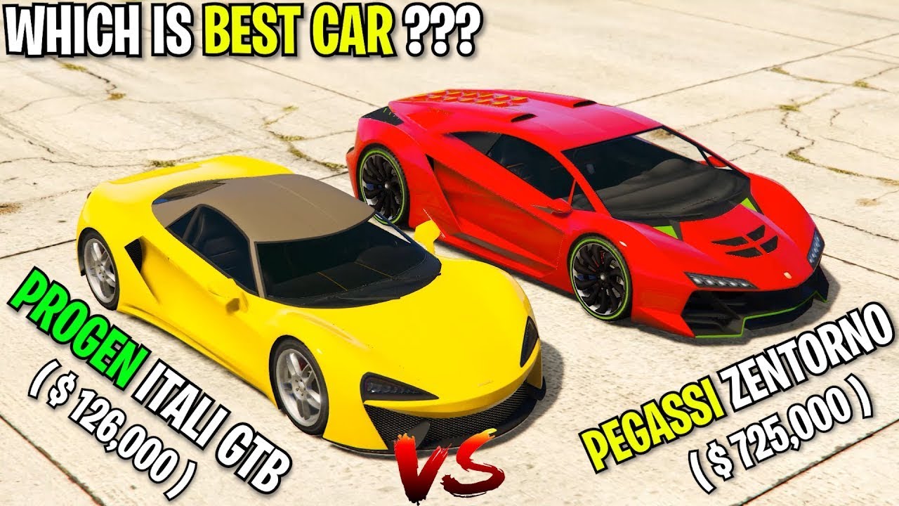 Pegassi Zentorno VS Progen Itali GTB Comparison in 13 Minutes